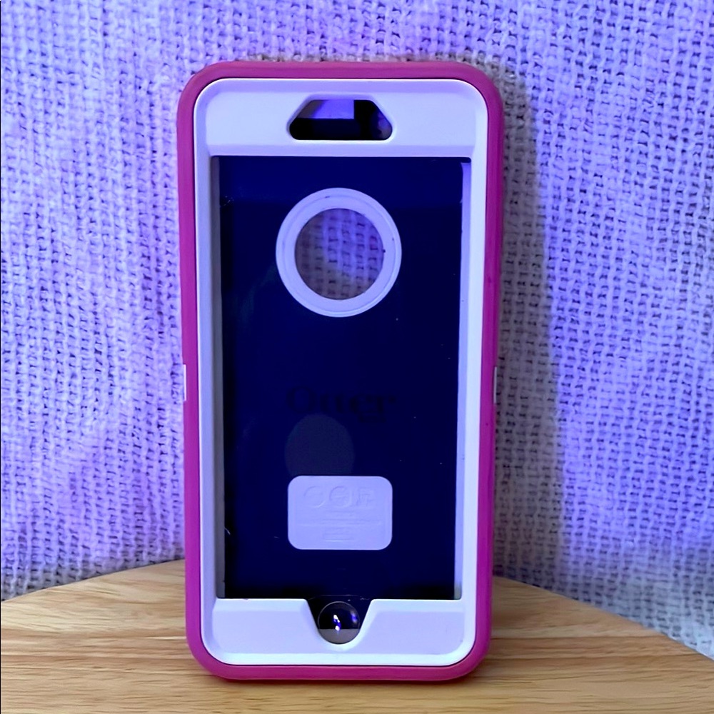 OtterBox Pink & White Slim Protective Phone Case. Fits an iPhone 12